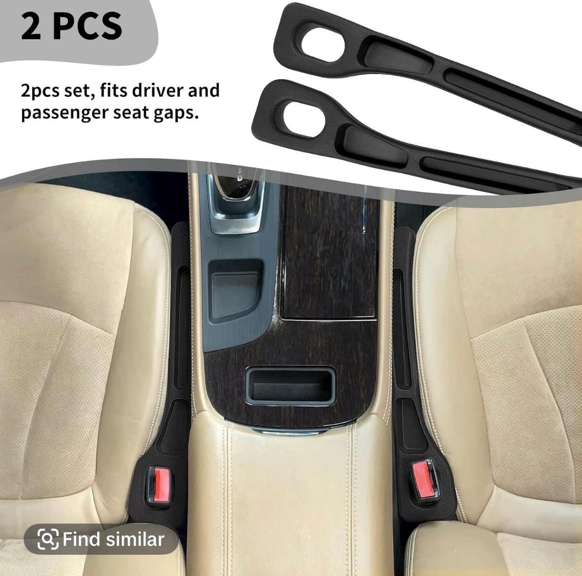Organisateur D'espace De Siège Auto Avec Porte-gobelet Pour BMW Série 1 – 2 Pièces En Simili Cuir, Trou Pour Câble