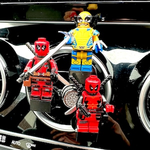 Deadpool wolverine Car Air Freshener Clip on Vent Mini Figure Fragrance Gift Cartoon accessories