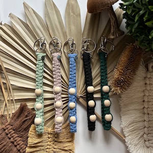 Macramé Wristlet Keychain | The Beaded | Handmade Accessory | Gift for Friends