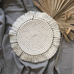 The Macramé Placemat - Boho Decor / Table Accessories / Housewarming Gift / Wedding Decor / Wedding Gift / Decor / Placemat