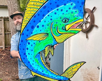 Mahi Jumping Fish Art