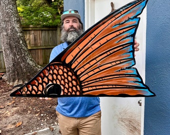 Redfish Tail Mount: Angler Fishing Decor