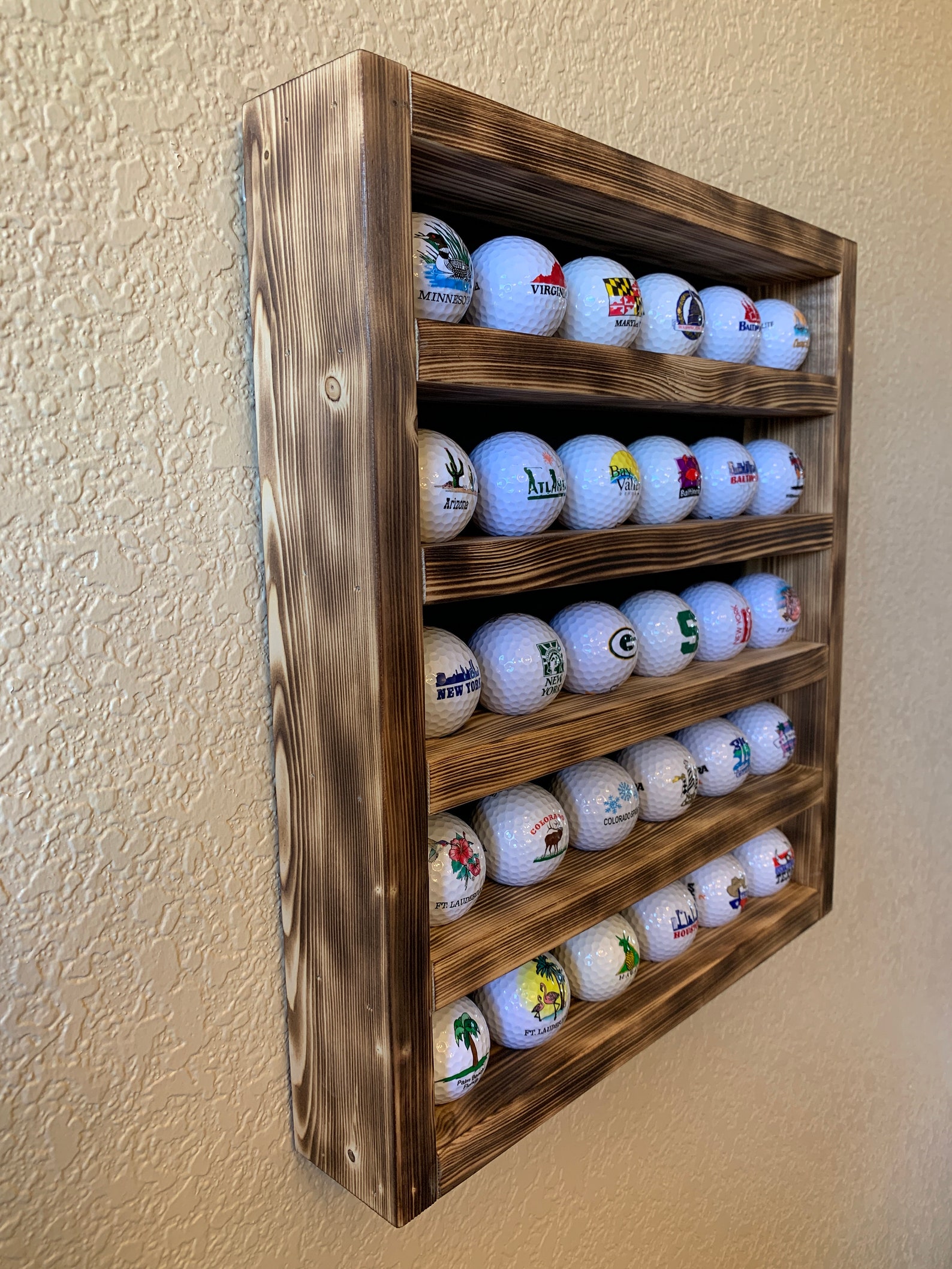 Golf Ball Display Etsy