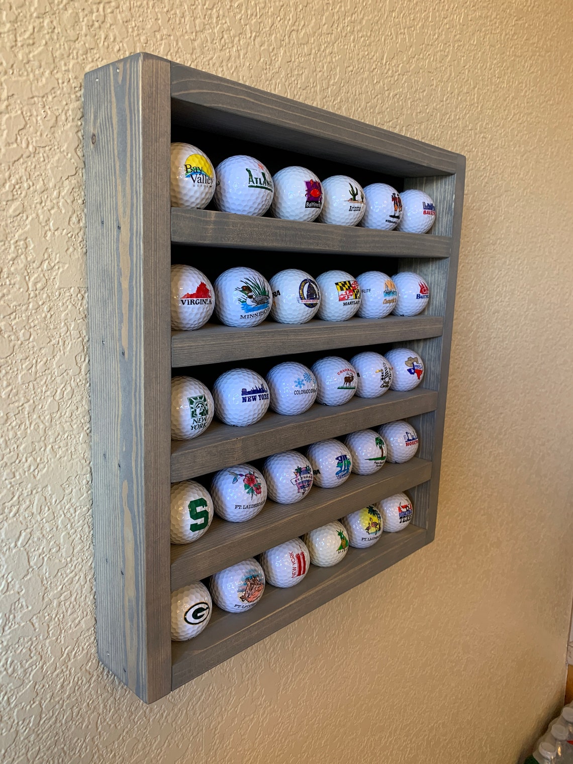 Golf Ball Display Etsy