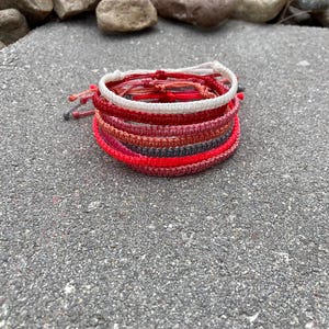 Surfer Woven Bracelets, Boho Bracelets, Adjustable Waterproof Wax Bracelet, Braided Friendship Bracelet, Bracelets for Men & Women