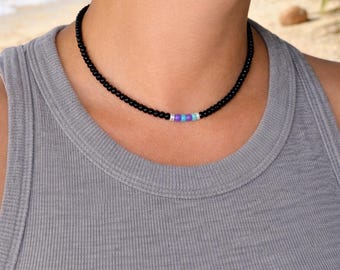 Bewustzijnsketting zelfmoordpreventie, cadeau voor geestelijke gezondheid, elastische verstelbare kralenketting, cadeau voor vriend