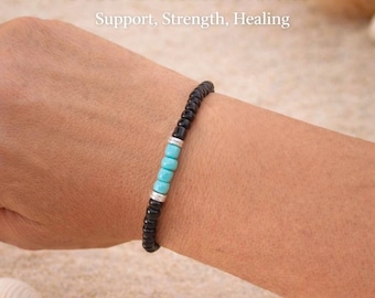 Handgemaakte PTSS-bewustzijnsarmband, sieraden voor geestelijke gezondheid, cadeau voor angstherstel