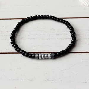 Schizophrenia Awareness Bracelet, Mental Health Awareness Bracelet, Handmade Gift for Men and Women, Stretchy Beade Bracelet