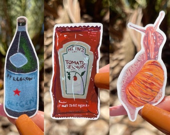 Juego de pegatinas divertidas / Tres pegatinas de 3"
