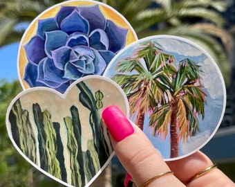 Juego de pegatinas brillantes/Paquete de 3 pegatinas troqueladas de colores vibrantes