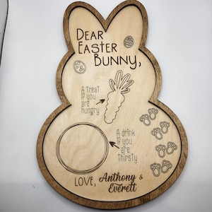 Easter Bunny Tray, Easter Tray, Easter Rabbit, Easter Bunny, Easter Decor, Easter Gift, Easter Basket, Easter Eggs, Personalized Easter Gift