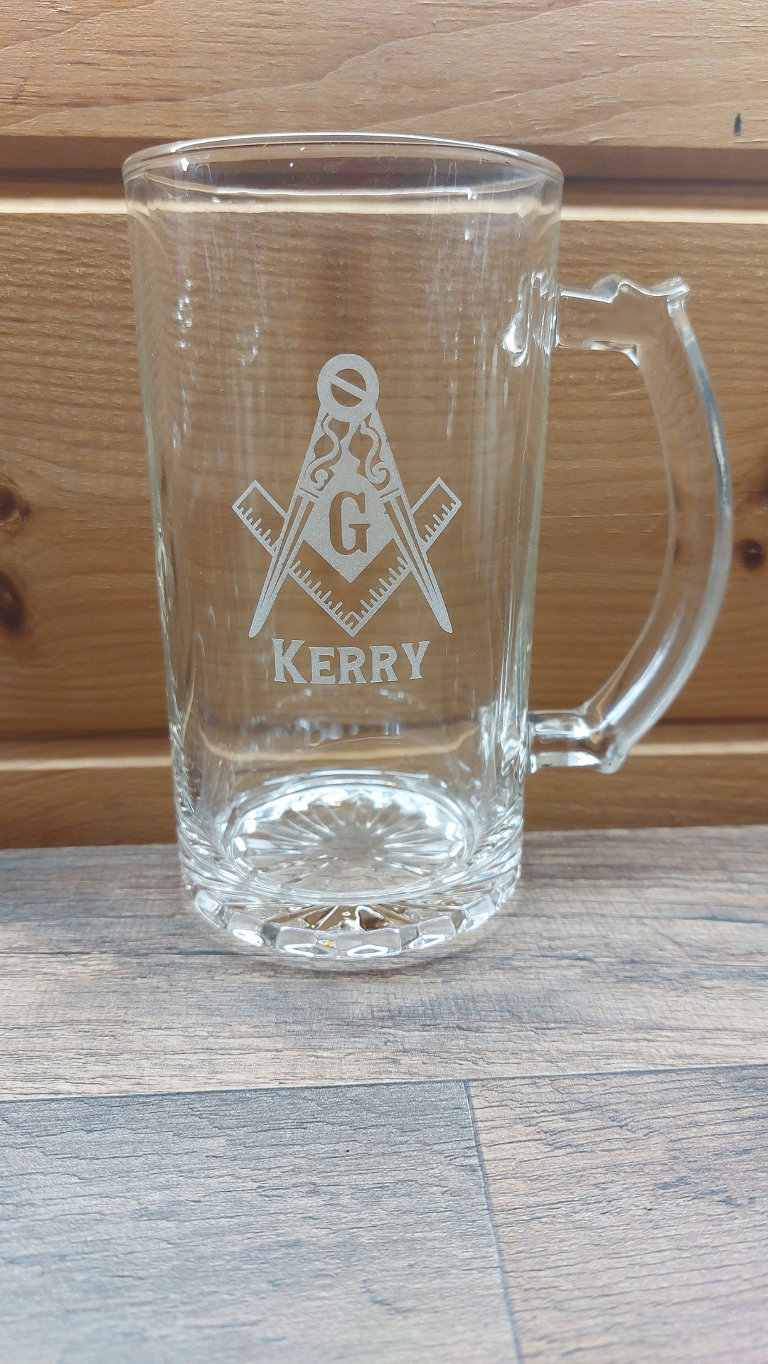 Free Mason Glass, Masonic Glass, Free Mason Gifts, Gifts for Free Mason