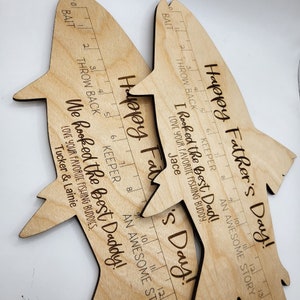 Personalized Fish Ruler, Fathers Day Gift From Kids, Fishing Gift for ...