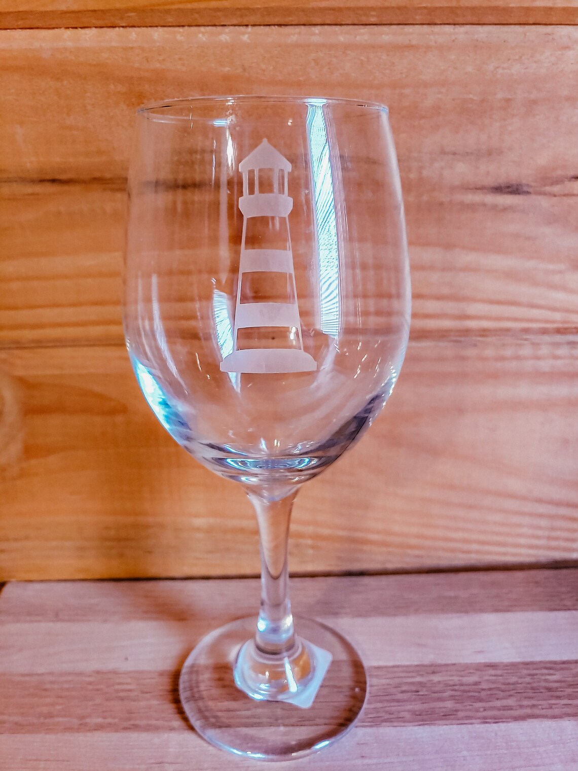 Lighthouse Etched Glass, Etched Glass, Lighthouse Gifts, Wine Gift