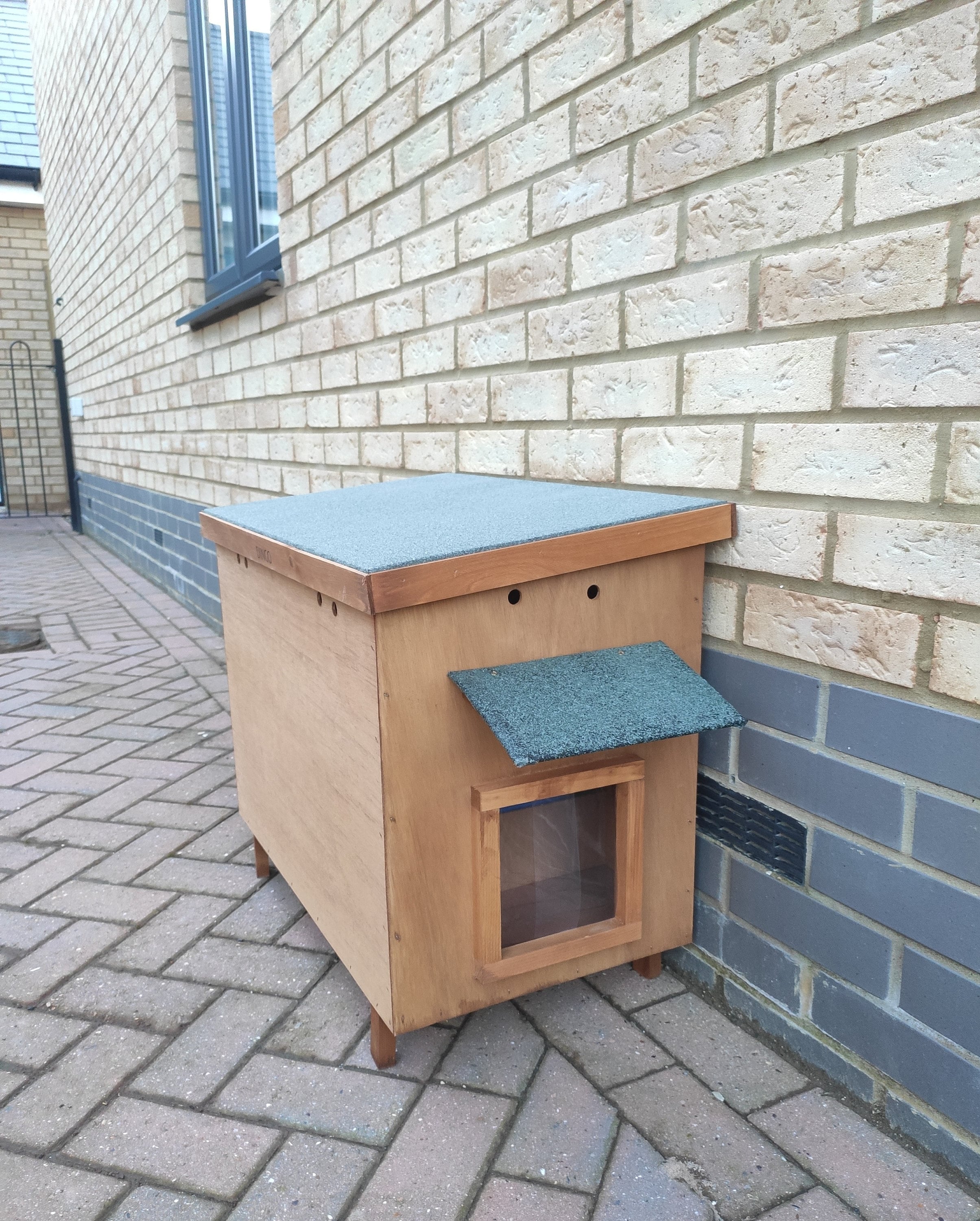 Medium Pet Cat Litter House Special Construction For Outdoor Etsy