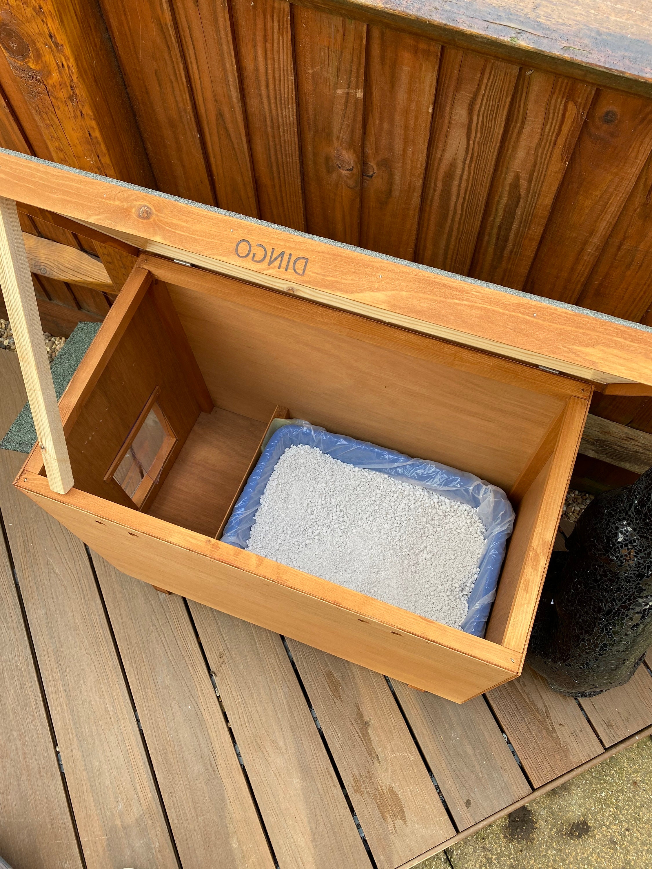 Medium Pet Cat Litter House Special Construction For Outdoor Etsy