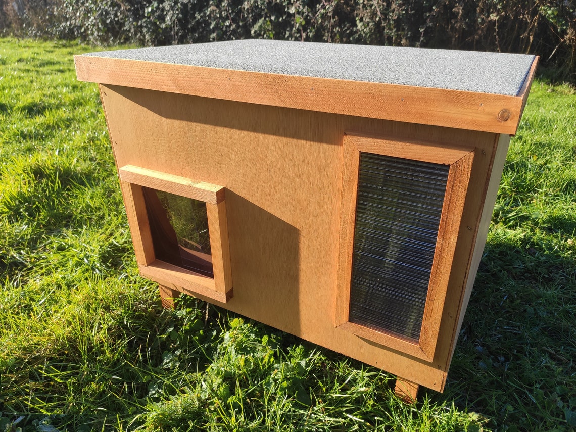 Luxury Feral Stray Outdoors Cat House Kennel Shelter Cat Den Etsy