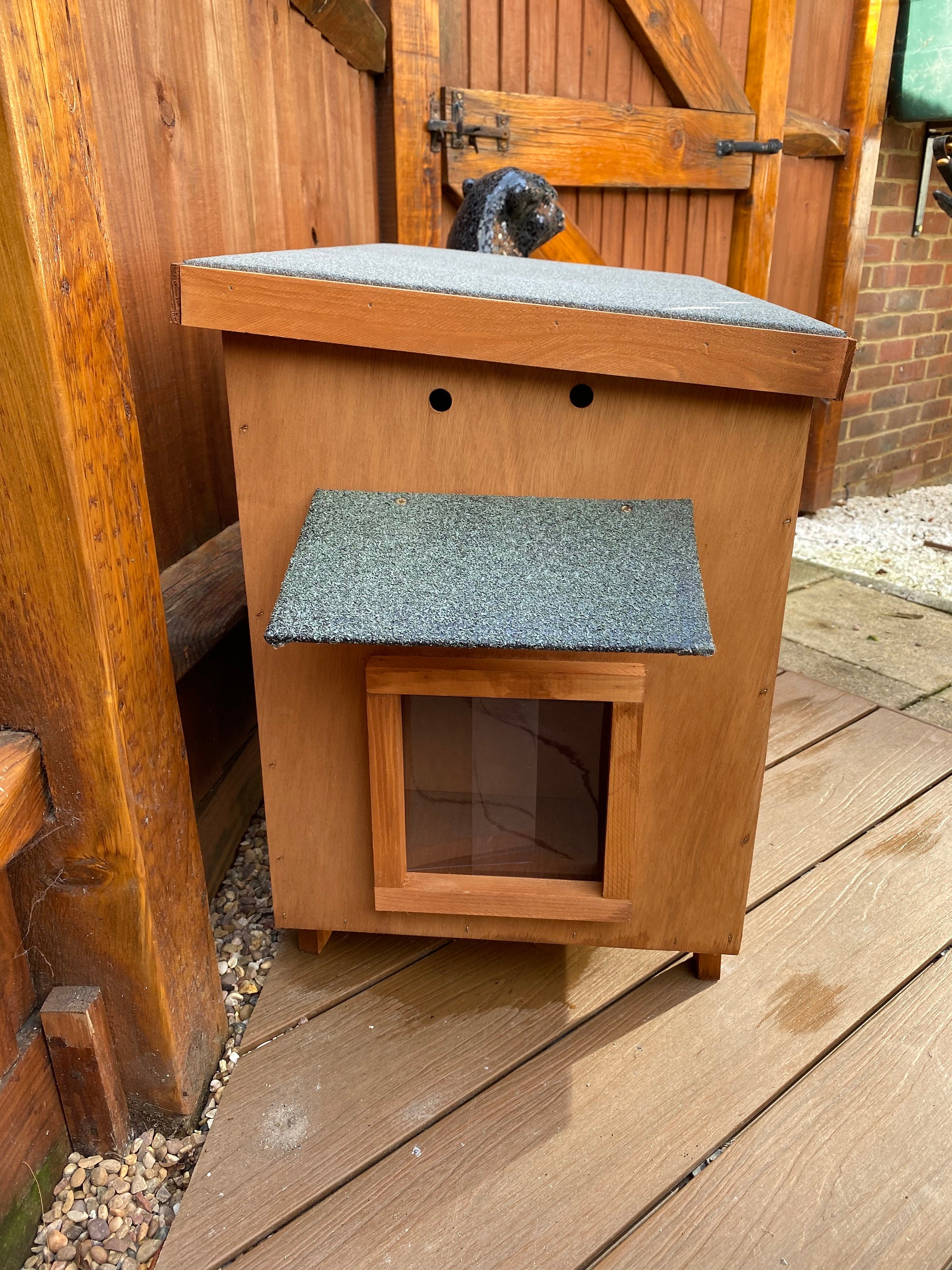 Medium Pet Cat Litter House Special Construction For Outdoor Etsy