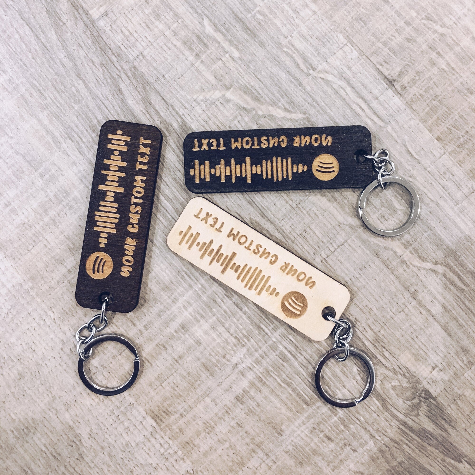 Custom Spotify Code Keychain Personalized Keychains Music Etsy