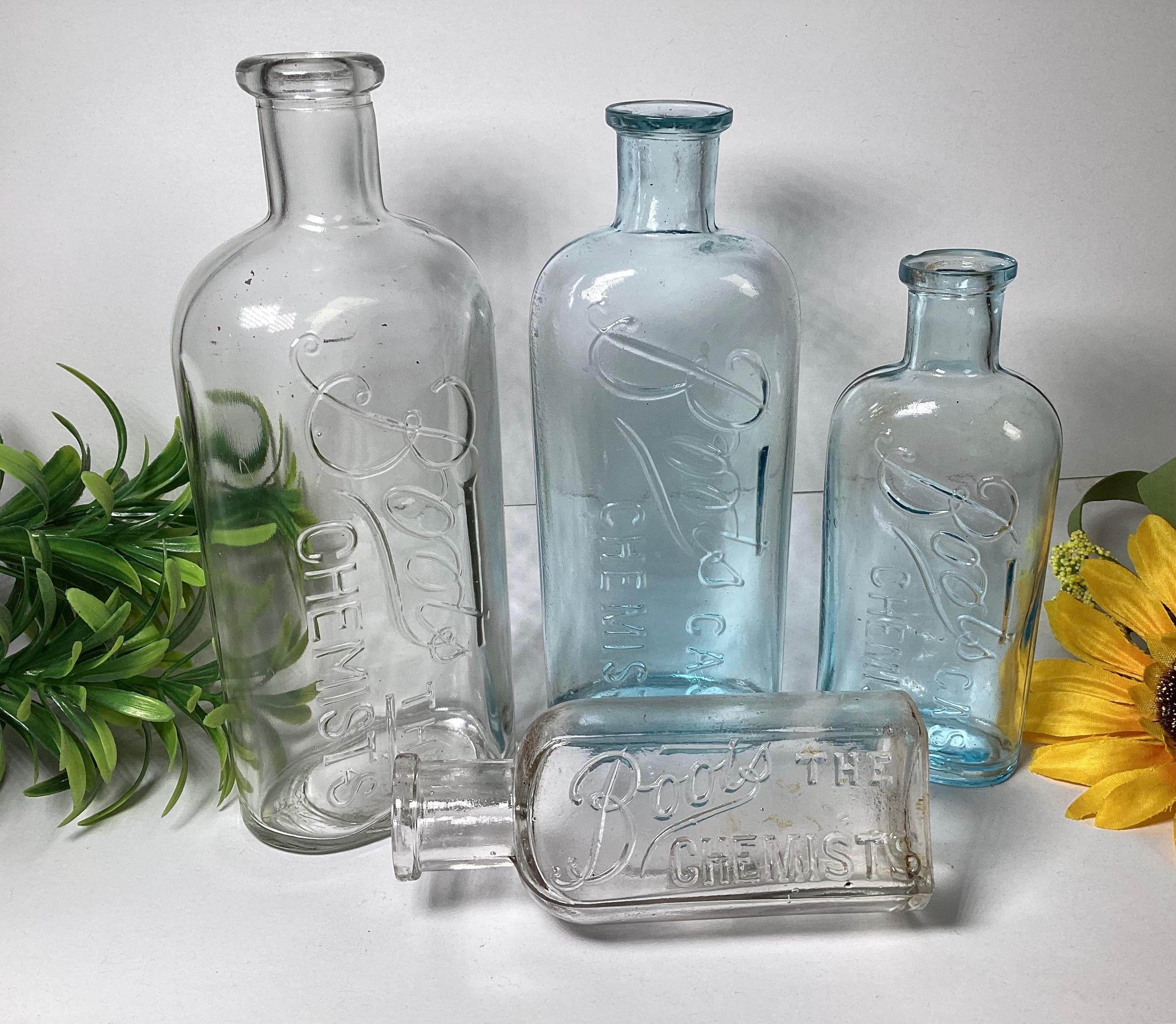 1910's〜1920's VINTAGE GLASS BOTTLES 1910's Glass Bottles - Etsy