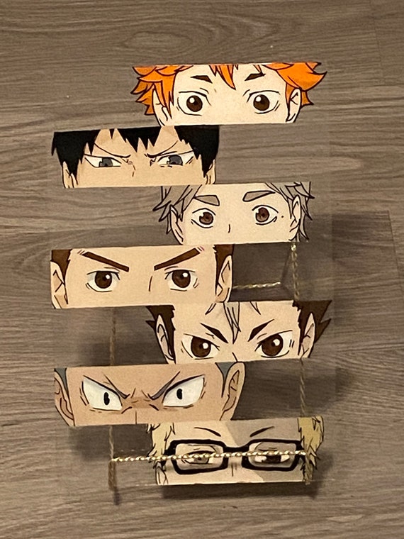 Haikyuu Collage Glass Painting Etsy