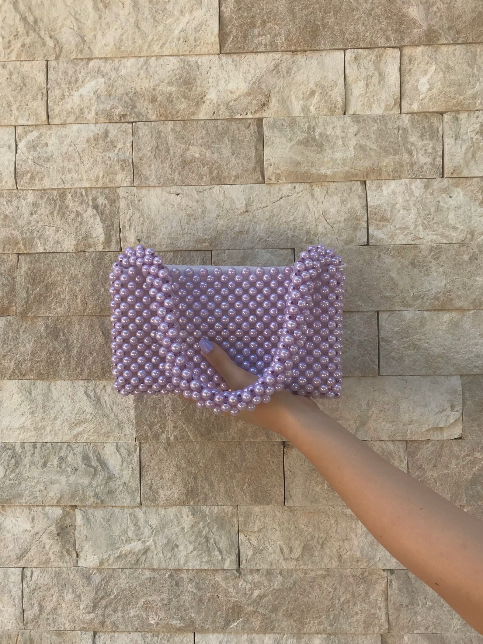 Bead Bag Beaded Bag Beads Shoulder Bag Gift for Her Etsy