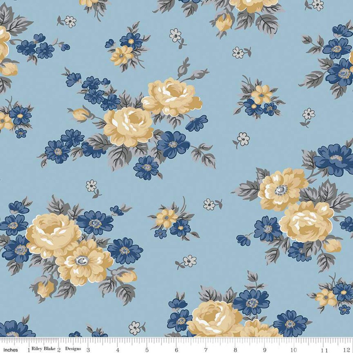 Delightful Main Blue by Gerri Robinson of Planted Seed Designs - Etsy