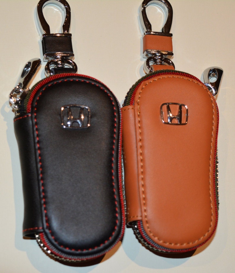 Honda Car Key Cover ,leather Key Fob Wallet, Leather Car Key Pouch