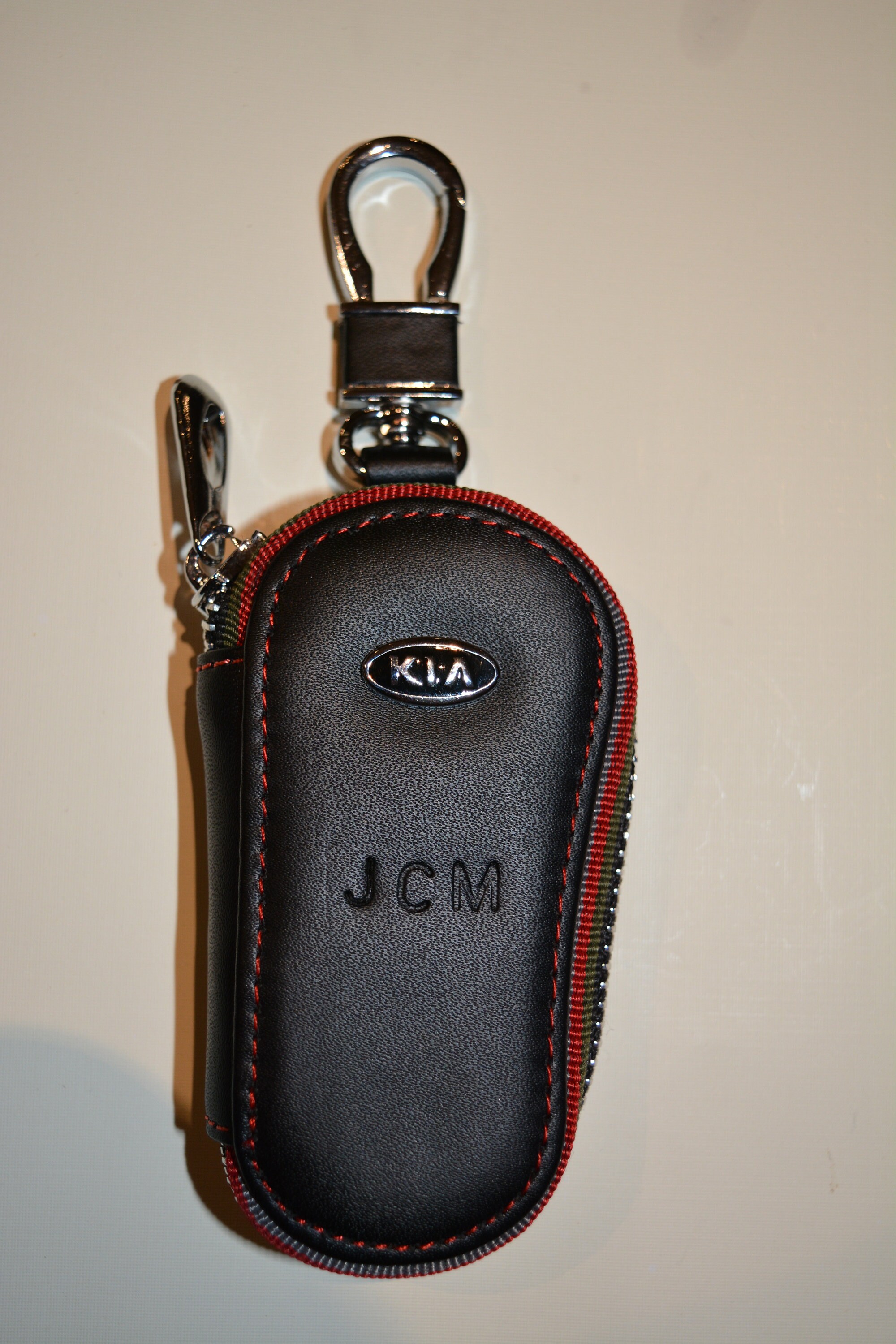 Kia Car Key Cover ,leather Key Fob Wallet, Leather Car Key Pouch