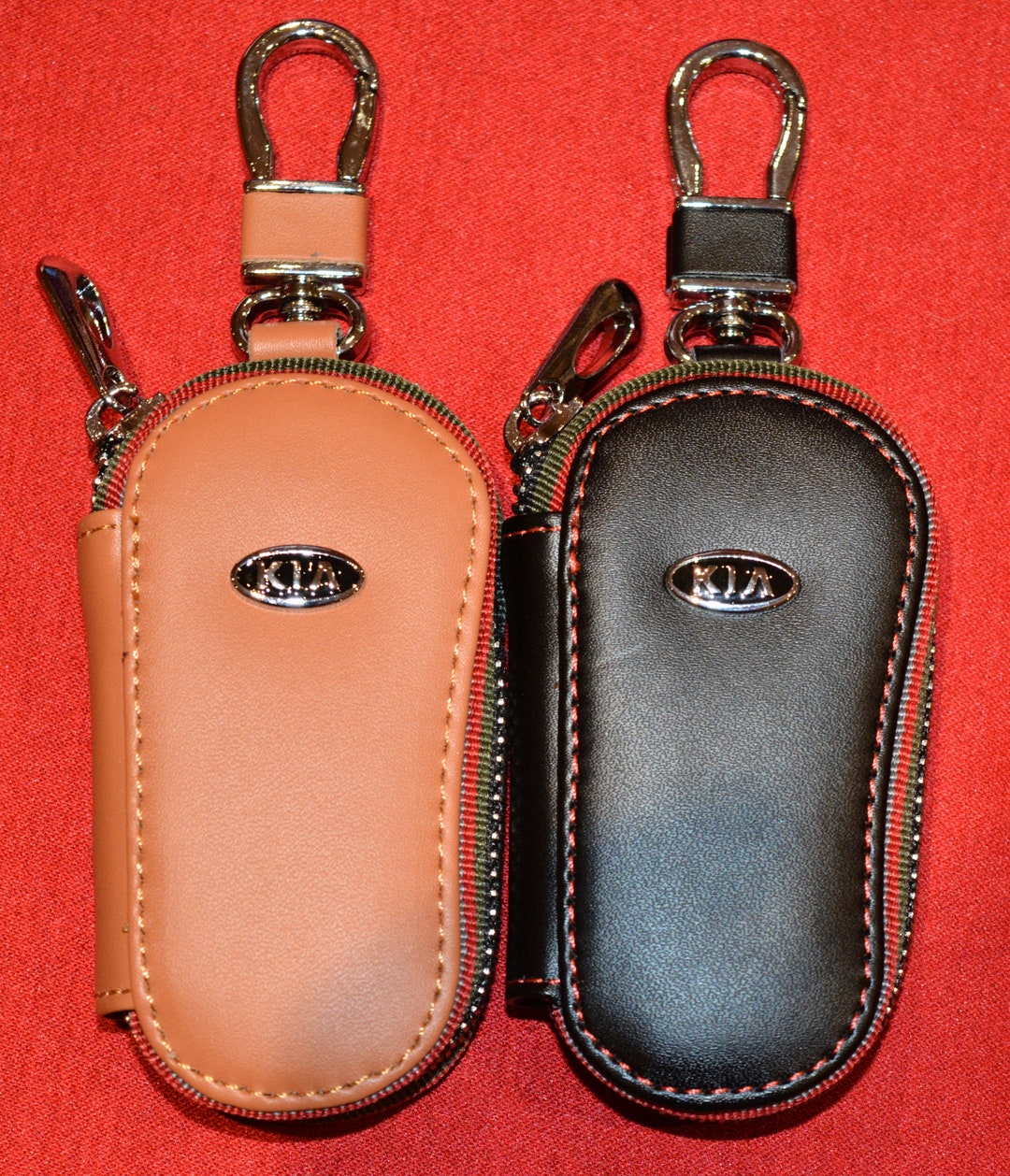 Kia Car Key Cover leather Key Fob Wallet Leather Car Key Etsy