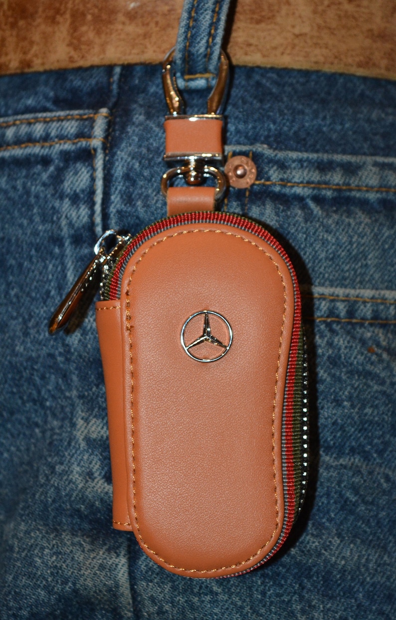 Car Key Cover,leather Key Fob Wallet, Leather Car Key Pouch, Leather ...