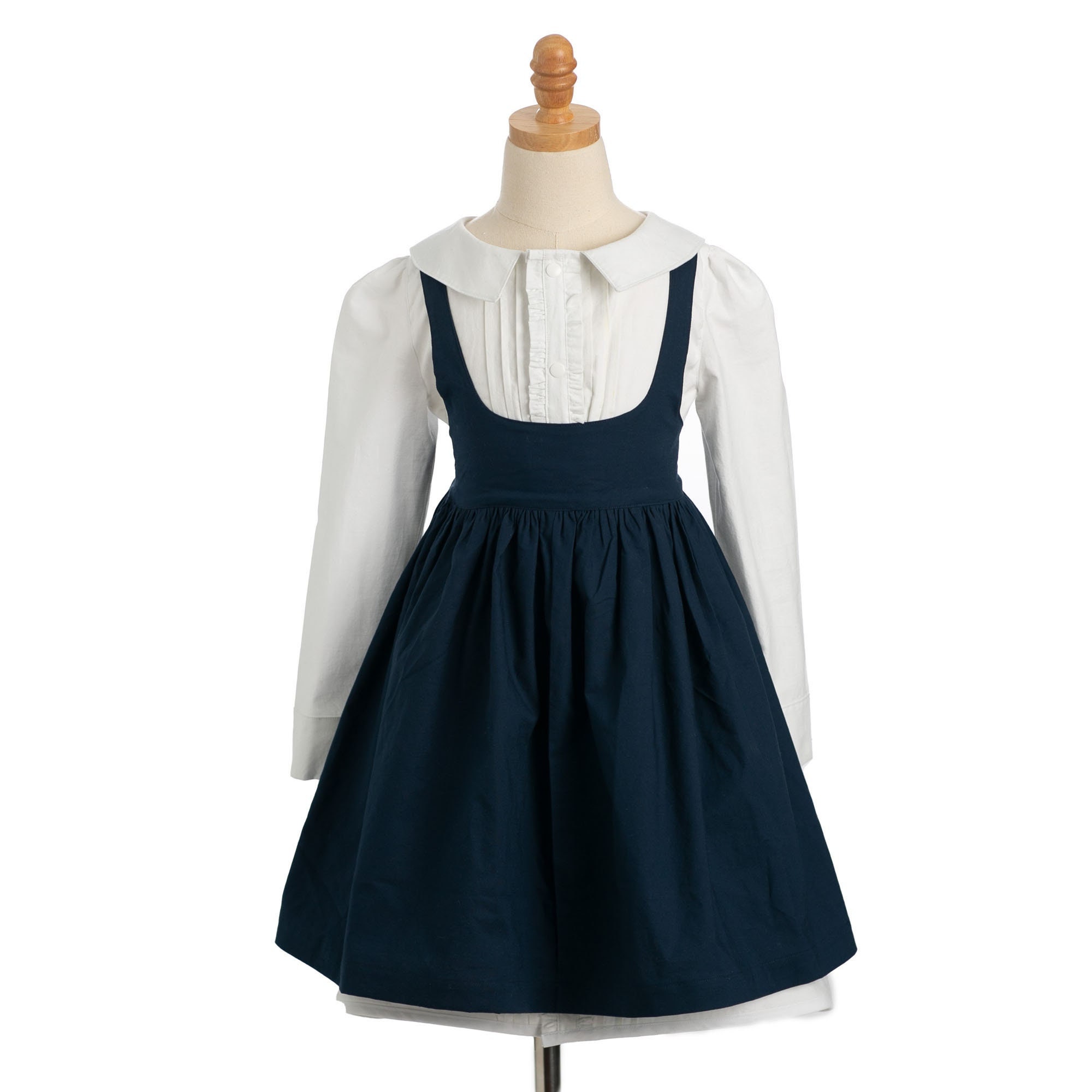Navy Blue Pinafore Dress - Etsy