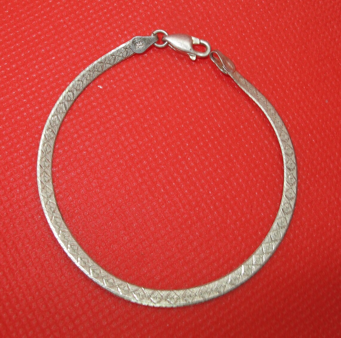 Vintage Sterling Silver Bracelet Signed Italy 925 Etsy