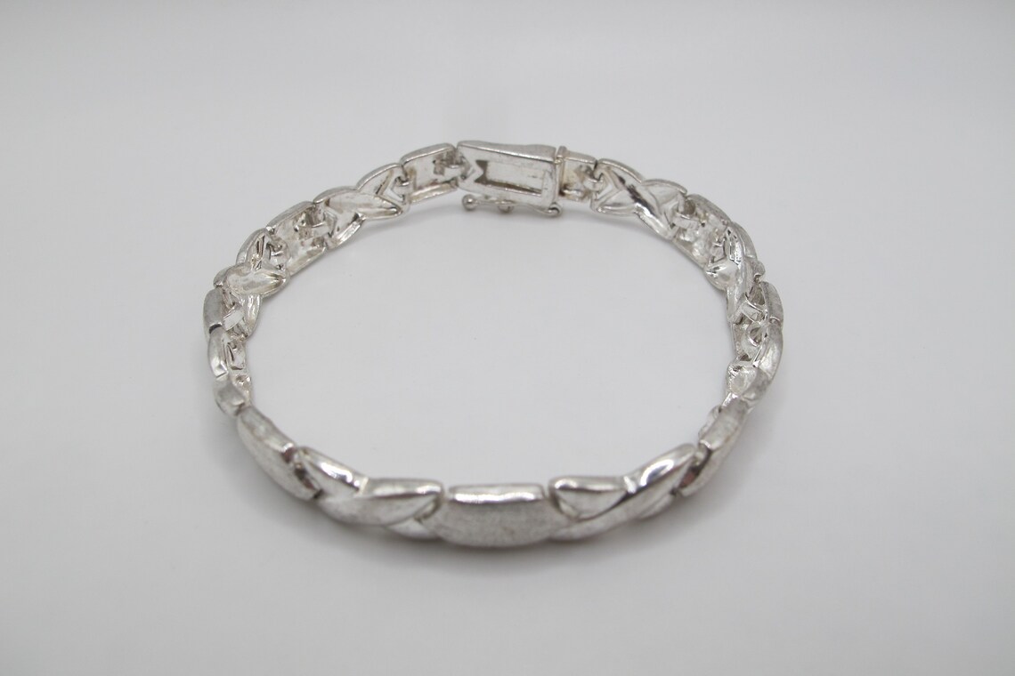 Vintage Sterling Silver XOXO Bracelet Marked 925 Etsy