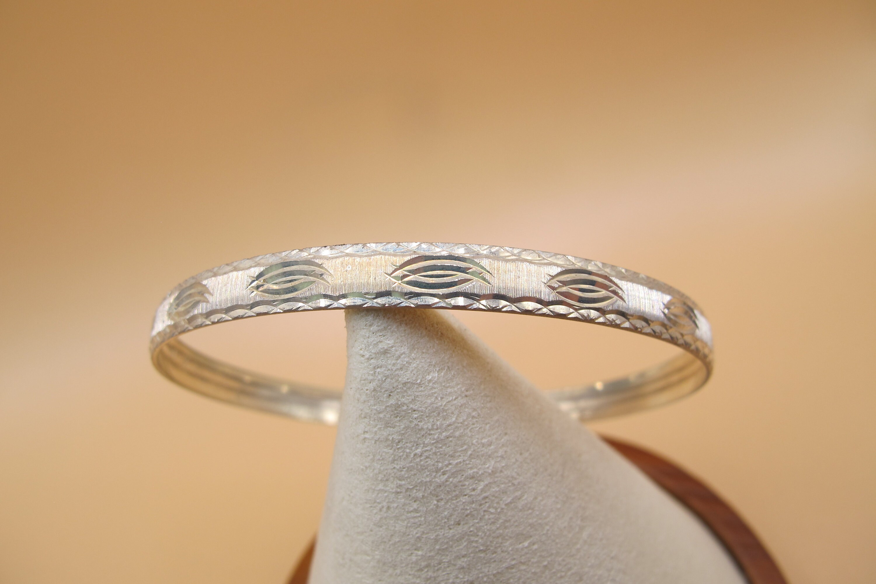 Vintage Sterling Silver Bangle Marked 925 Etsy