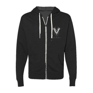 Sudadera con capucha con círculo mágico desgastado