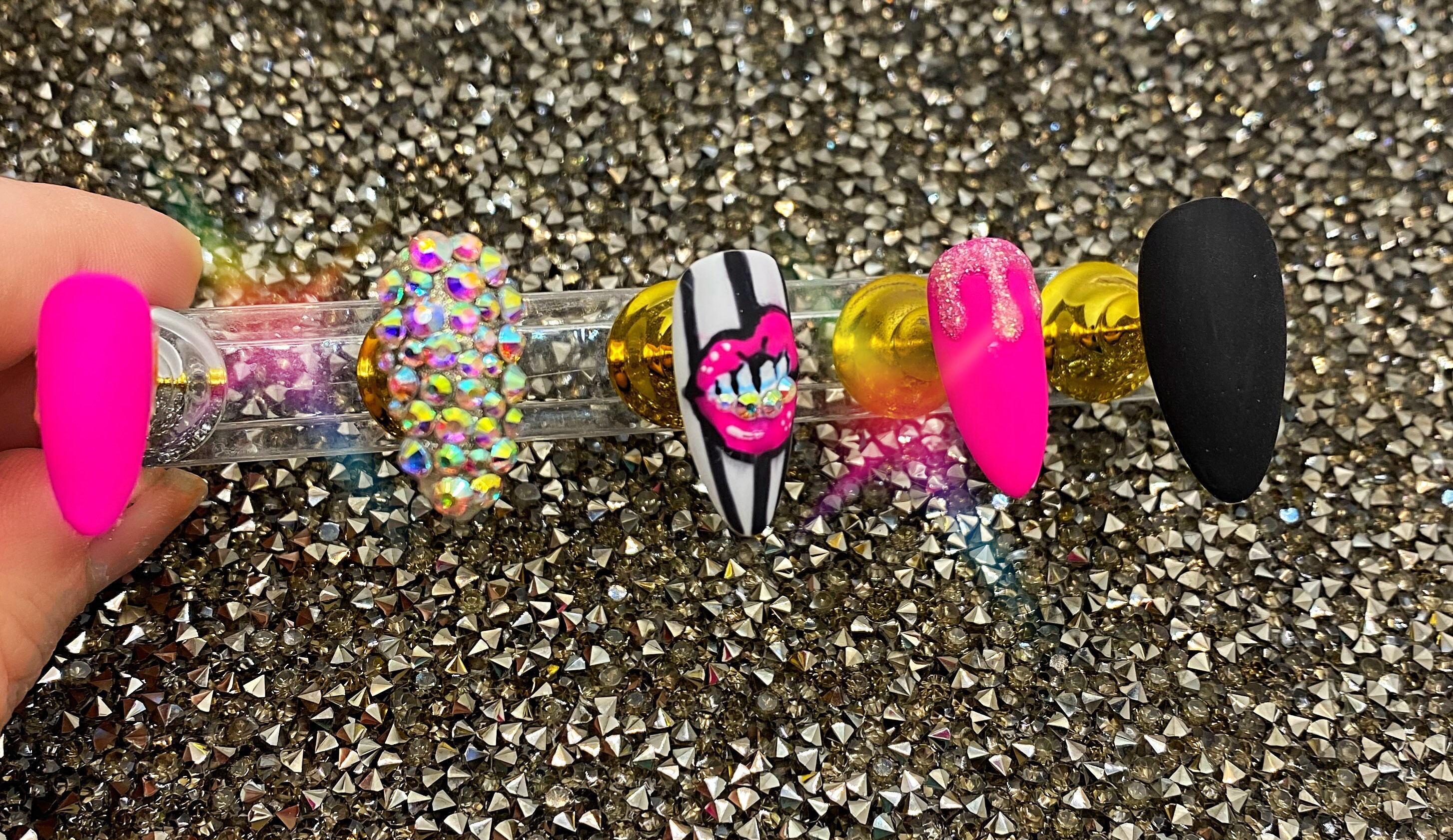 Bottom Grill Matte Almond Shaped Press on Nails - Etsy