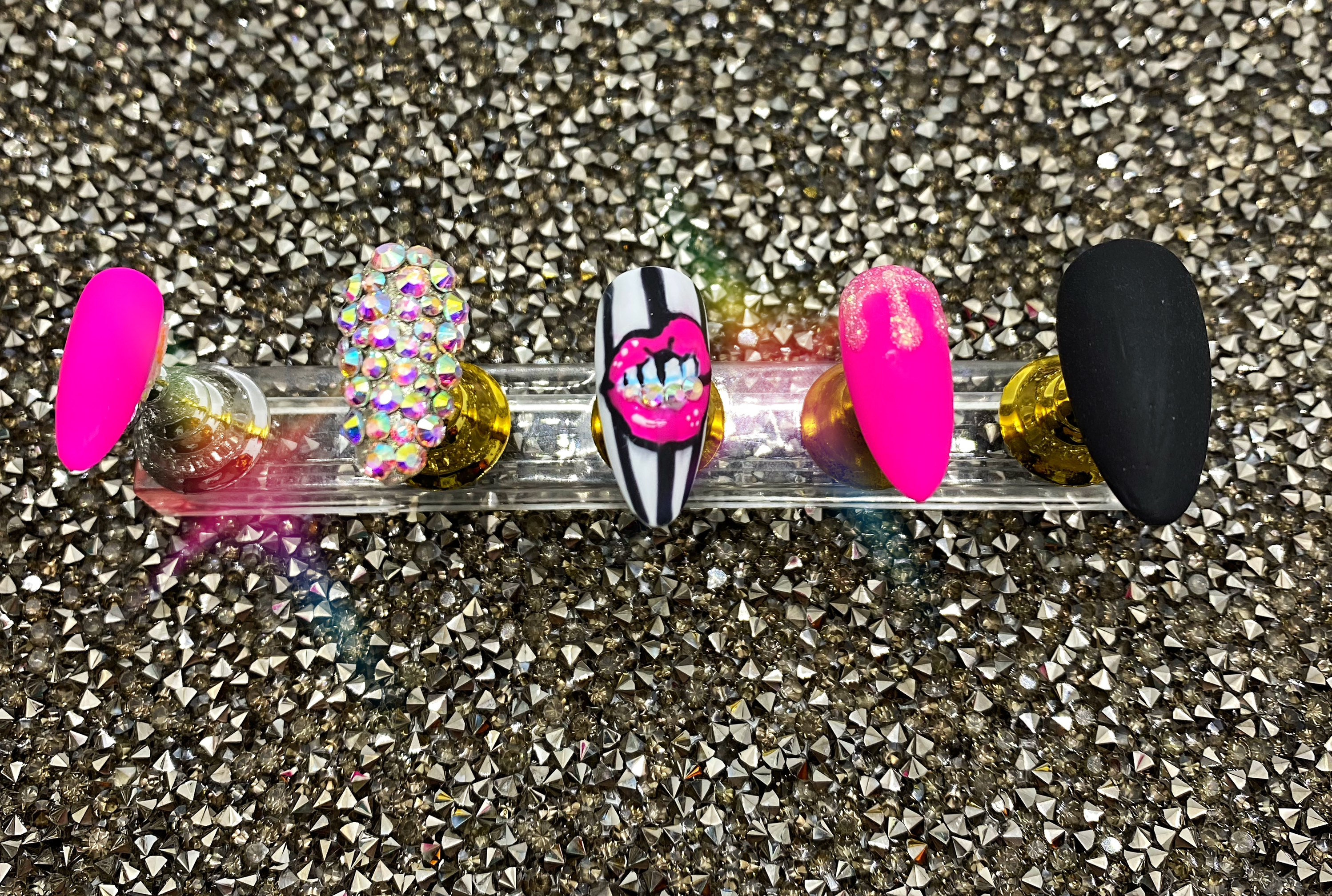 Bottom Grill Matte Almond Shaped Press on Nails - Etsy