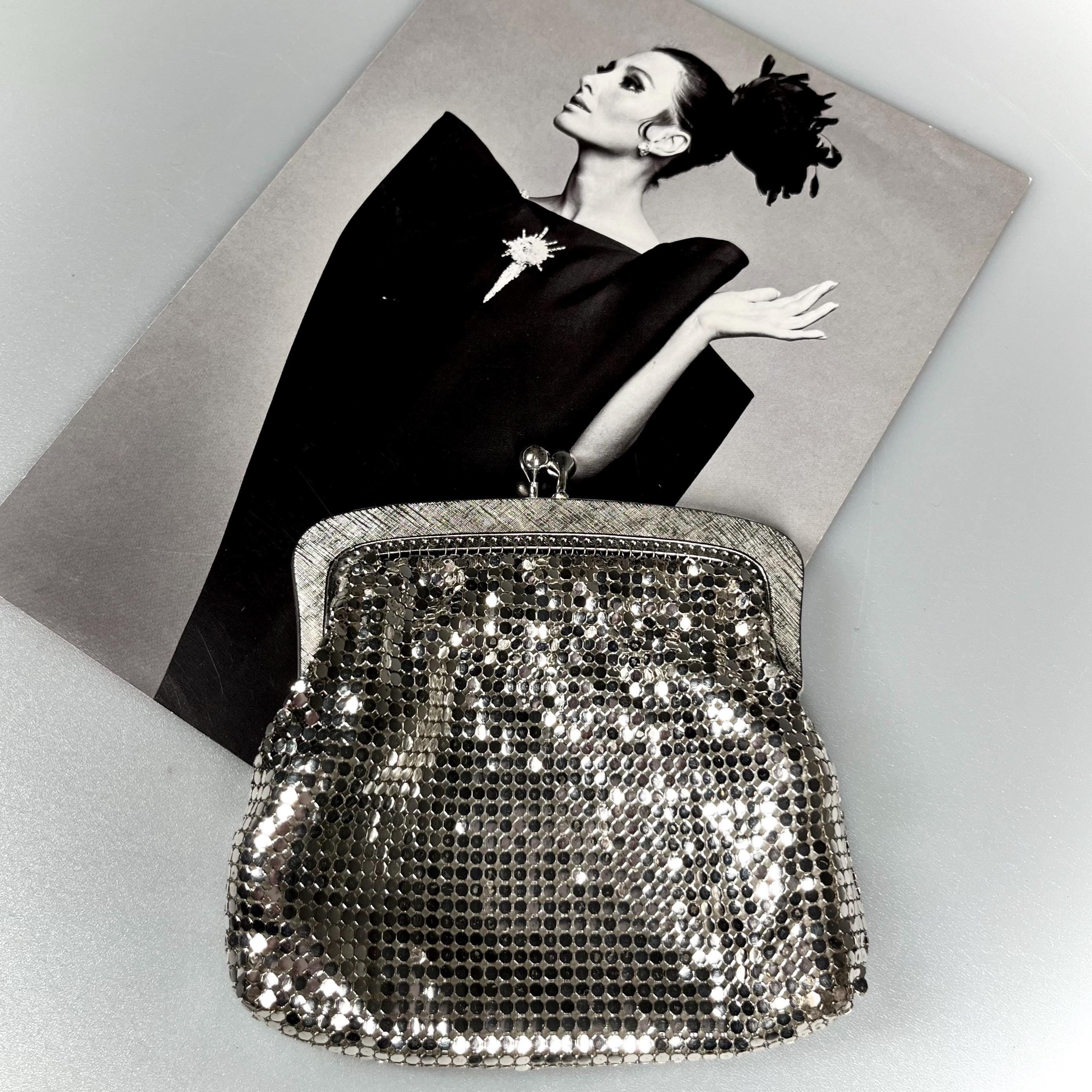Vintage OROTON silver coin purse - comes in original box with brochure - c1970s