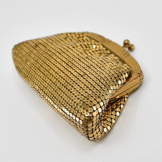 Vintage mini WHITING & DAVIS purse / coin pouch i… - image 5