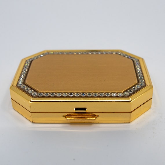 Vintage AVON signed compact mirror with powder an… - image 3