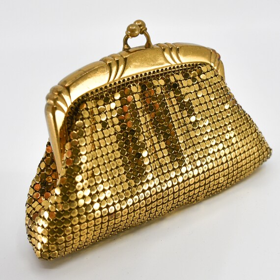 Vintage mini WHITING & DAVIS purse / coin pouch i… - image 9