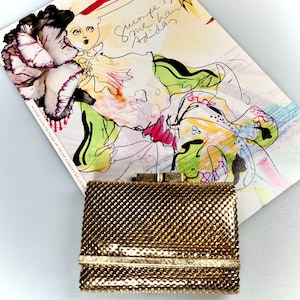 Vintage GLOMESH branded ladies purse / wallet - coin and notes sections - c1980s