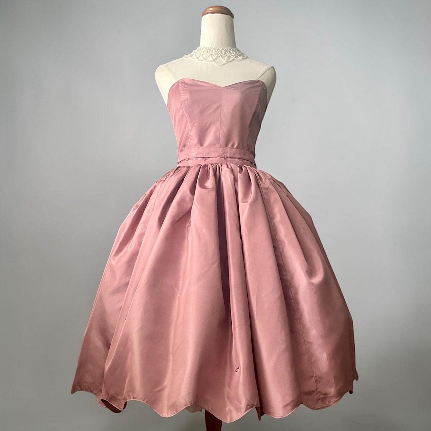 strapless open back dress Pink Lace Cape + dress main image 0