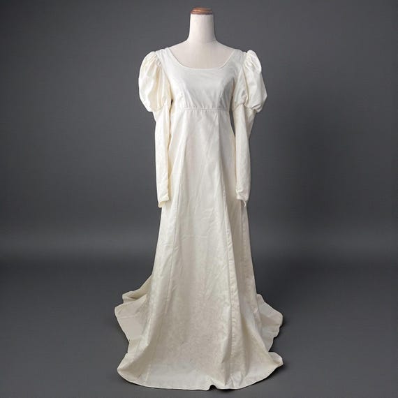 vintage laura ashley wedding dress White Wedding 80s Wedding Dress