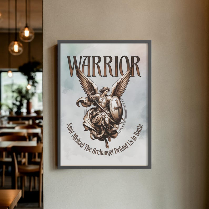 Saint Michael Archangel Poster: Religious Catholic Wall Art - Etsy