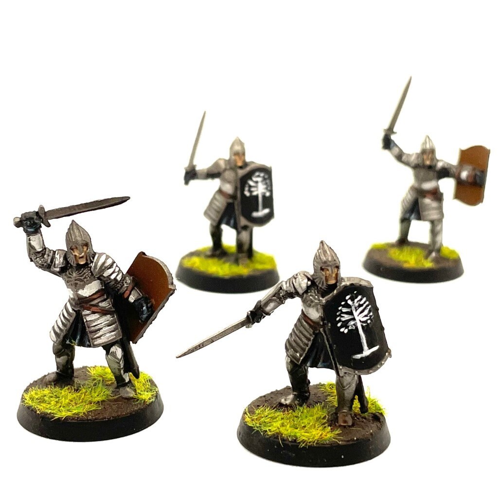 Games Workshop Warriors of Minas Tirith 4 Painted Miniatures - Etsy