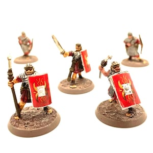 The IX Roman Legion 5 Painted Miniatures Maliddon’s Prophecy Milton Bradley | Heroscape | Tabletop Figures | Fantasy Minis | 32mm