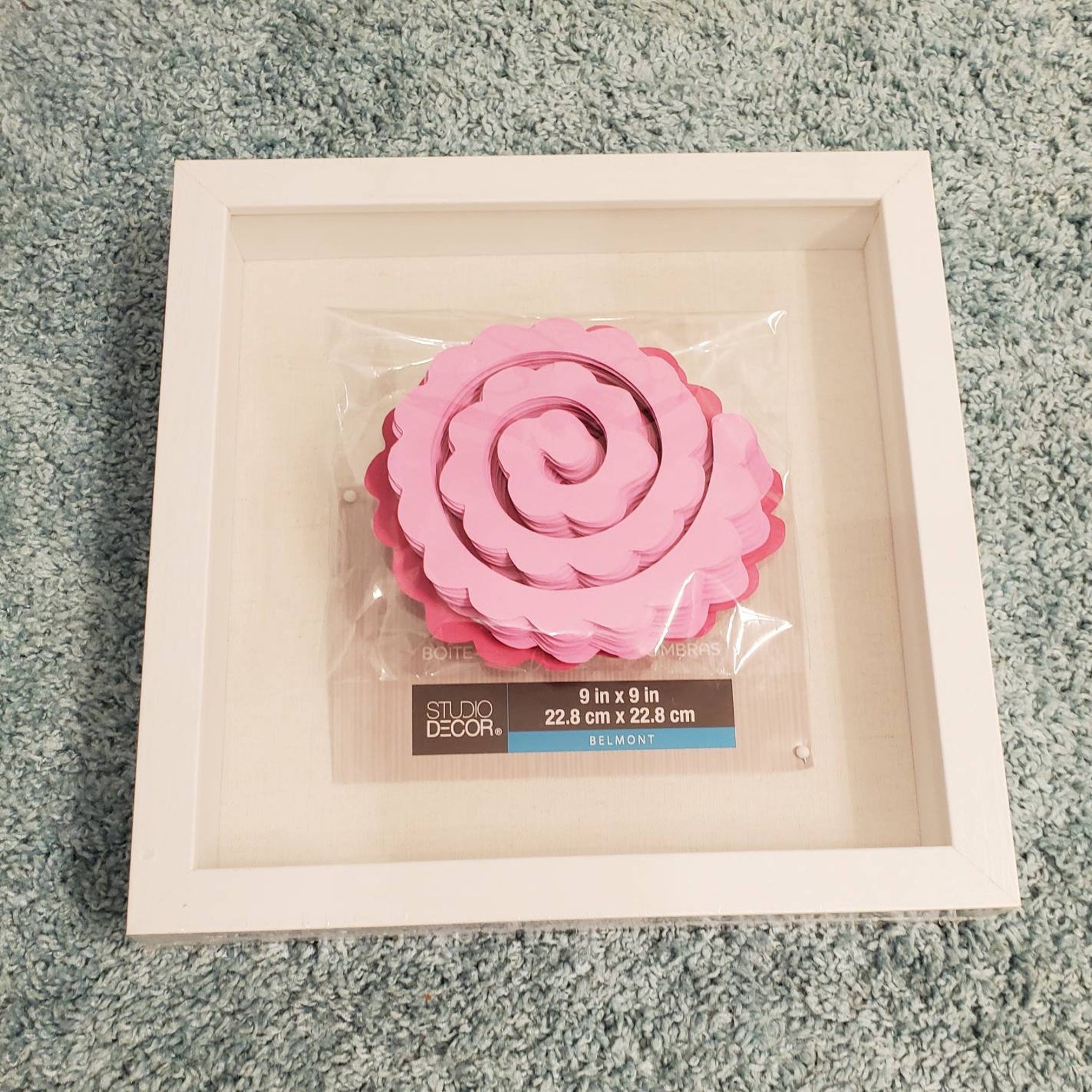 Pink Ombre Shadow Box Kit Shadow Box Kit Pink Shadow Box Etsy