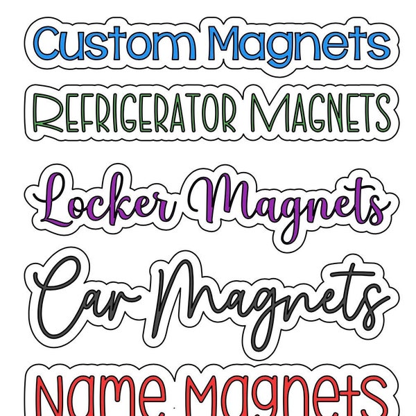 refrigerator magnet, custom name magnet, car magnet, cruise door magnet, birthday present, custom magnets for kids, magnetic locker decor
